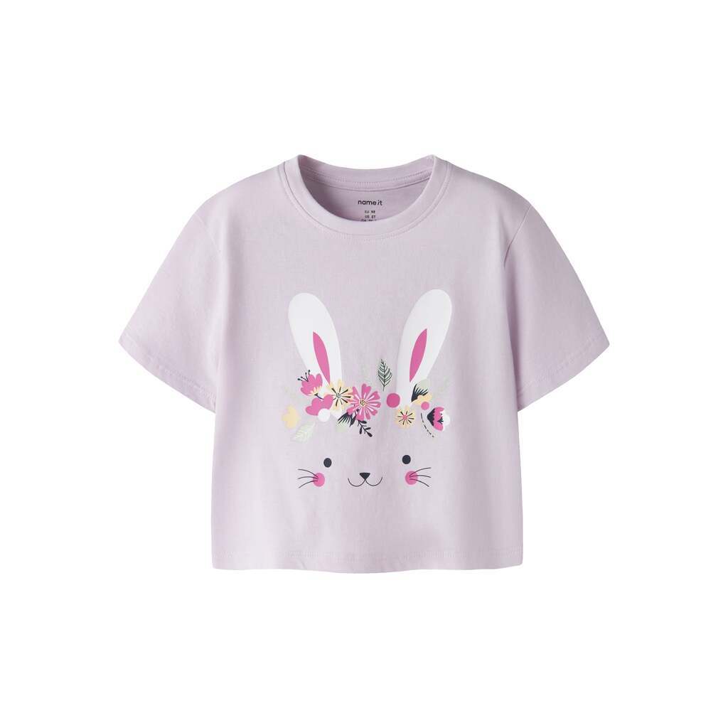 Name It Vilinse SS Short Top - Lavender Fog - 92 cm