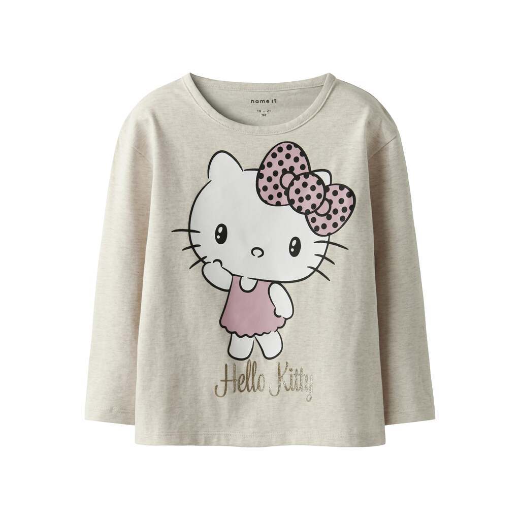 Name It Oppa Hellok LS Top - Peyote Melange - 92 cm