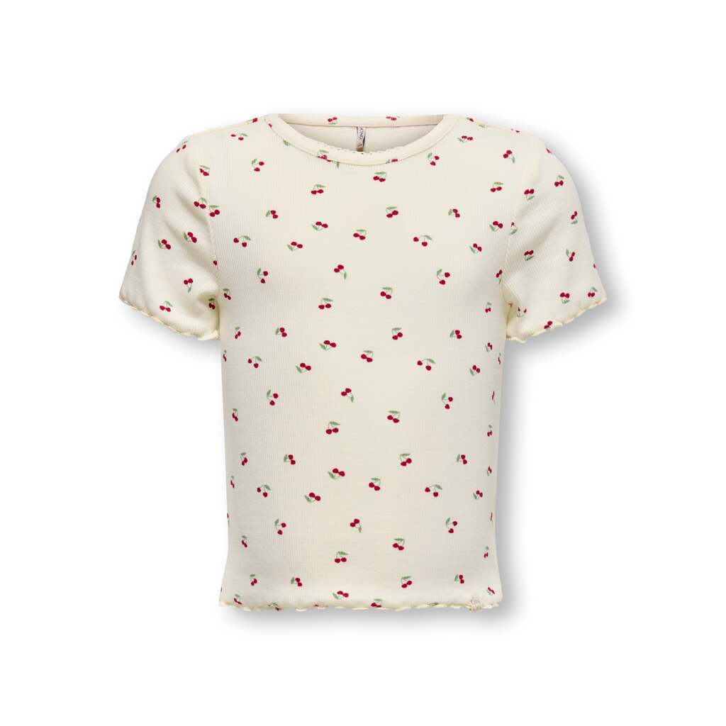 Only Mini Trinny Life SS Top - Tofu/Cherry - 92 cm