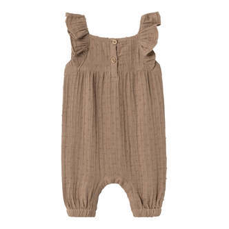 Lil Atelier Lamia Loose Overall - Woodsmoke - 56 cm