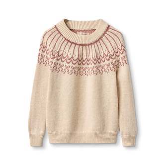 Fliink Nova Bow Pullover - Sandshell - 86 cm