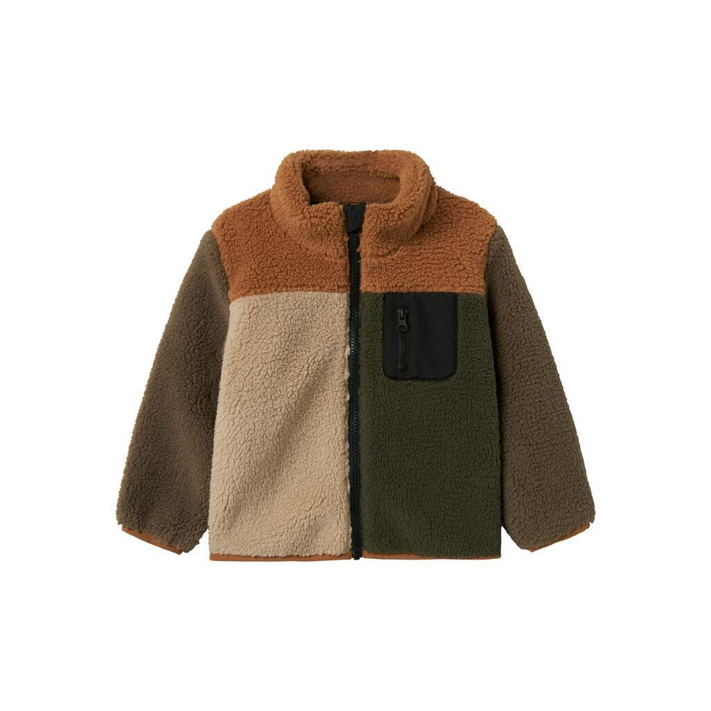 Name It Monico Teddy Jacket - Toasted Coconut - 86 cm