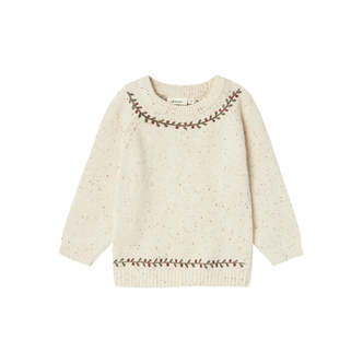 Lil Atelier Galto Rio Knit - Turtledove - 92 cm