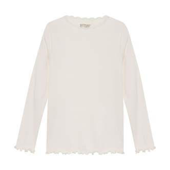 Huttelihut Rib Shirt -  Eggnog - 86 cm