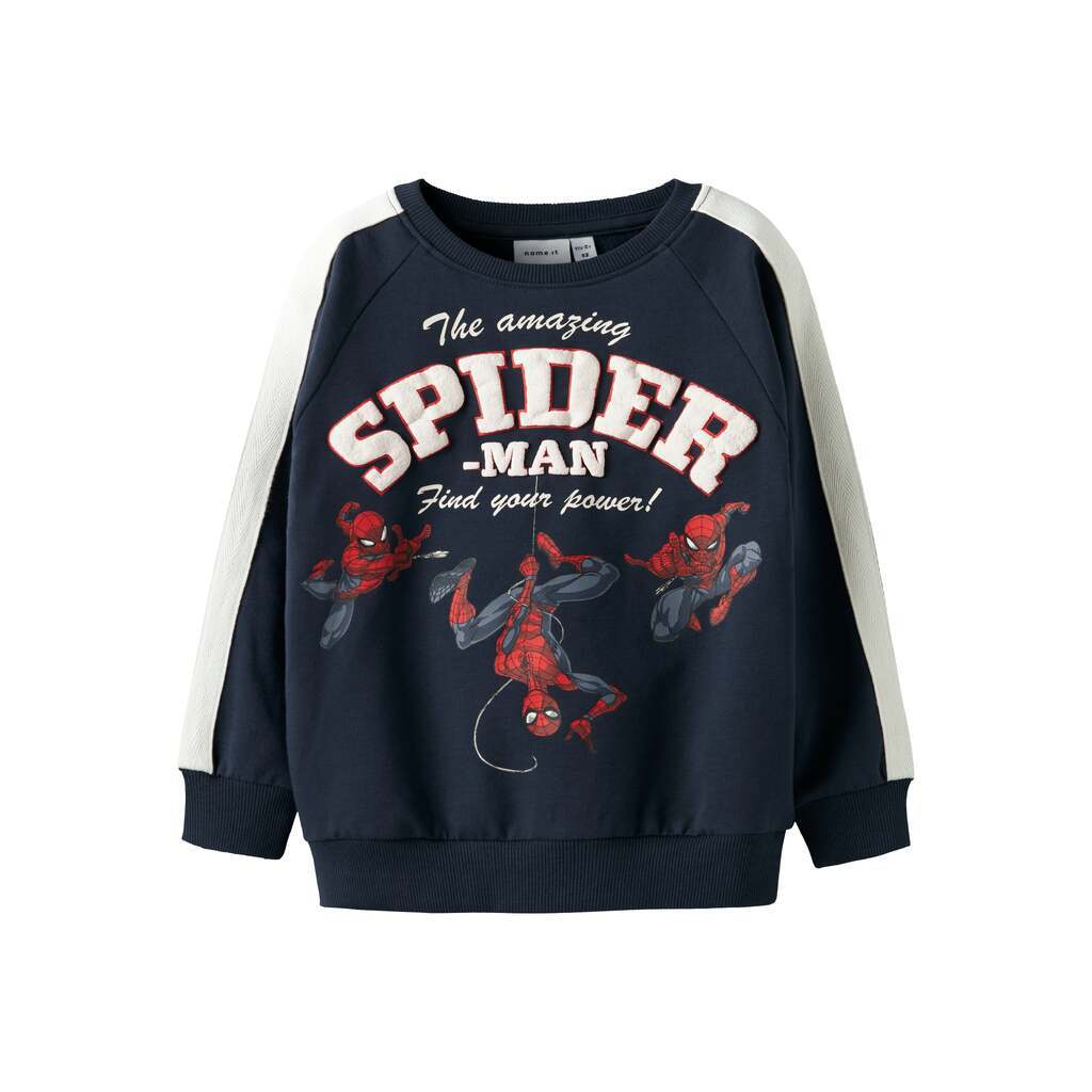 Name It Obert Spiderman Sweat shirt - Navy Blazer - 92 cm