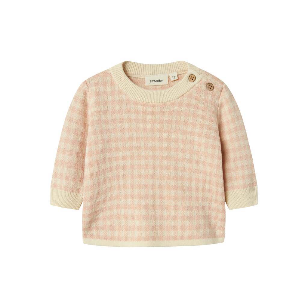 Lil Atelier Nadie Loose Knit - Cameo Rose - 68 cm