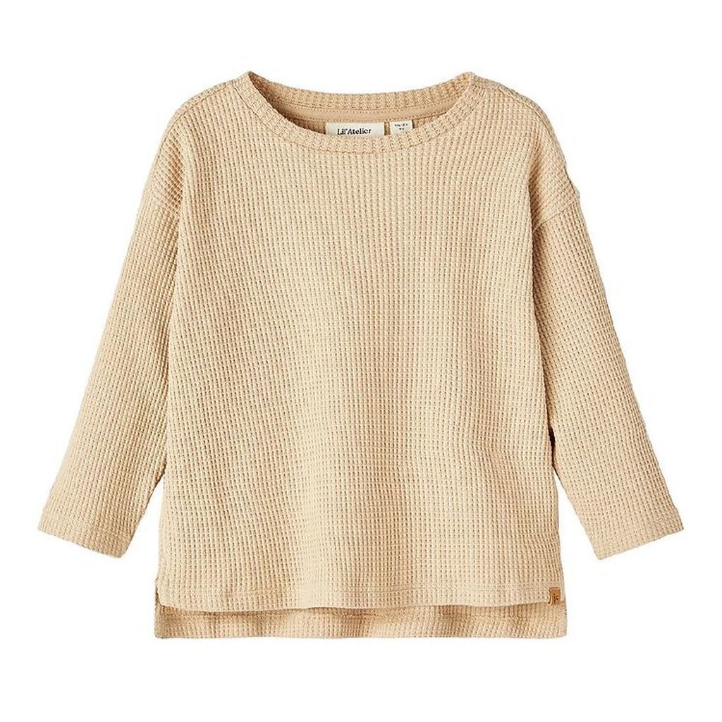 Lil Atelier Rolf Bluse - Warm Sand - 92 cm