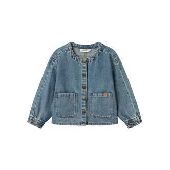 Lil Atelier Karole Denim Shirt - Medium Blue Denim - 92 cm