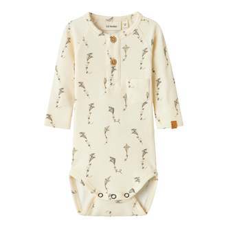 Lil Atelier Gavo Elm Slim body NOOS - Turtledove/Kites - 56 cm