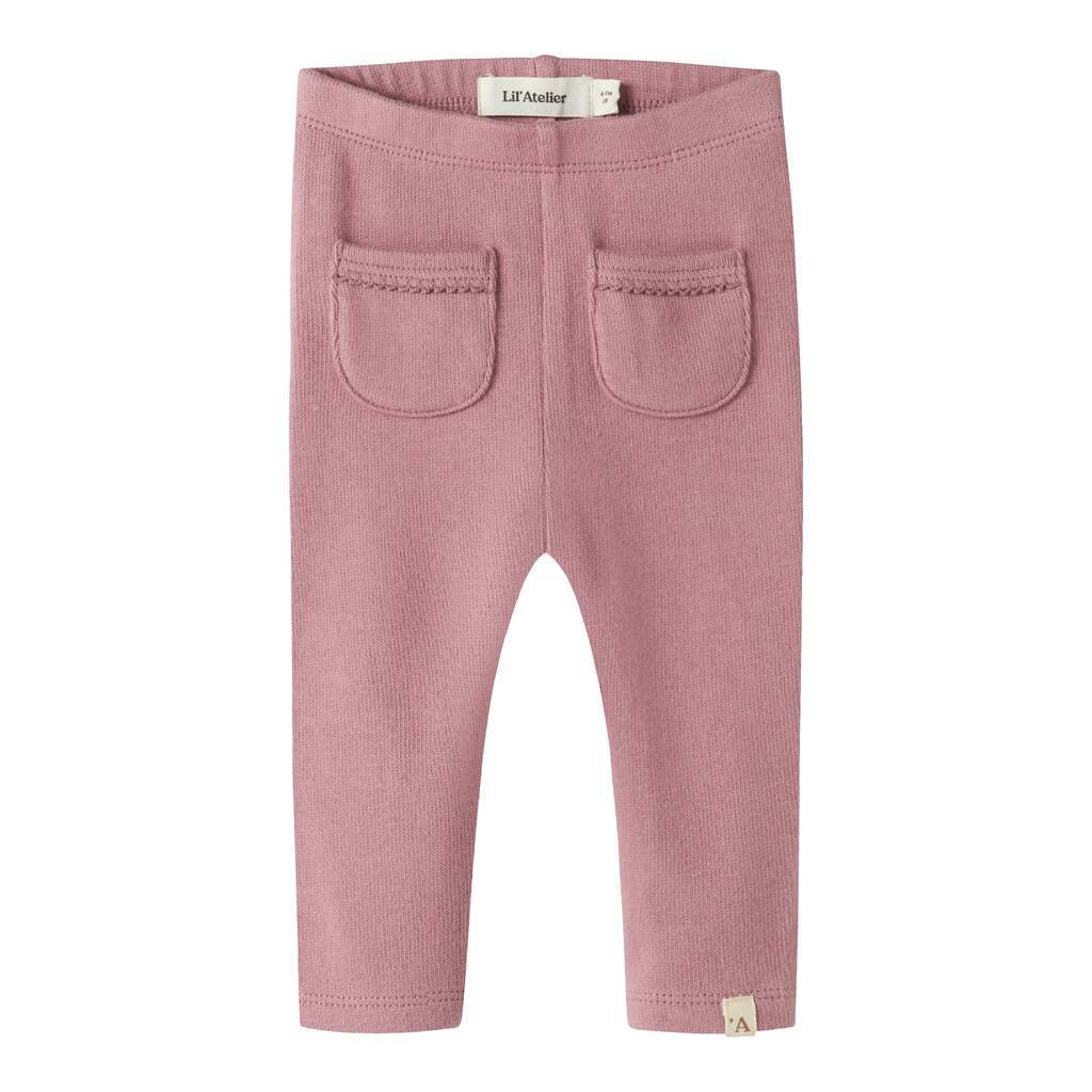 Lil Atelier Thora Huk Slim Leggings - Nostalgia Rose - 56 cm