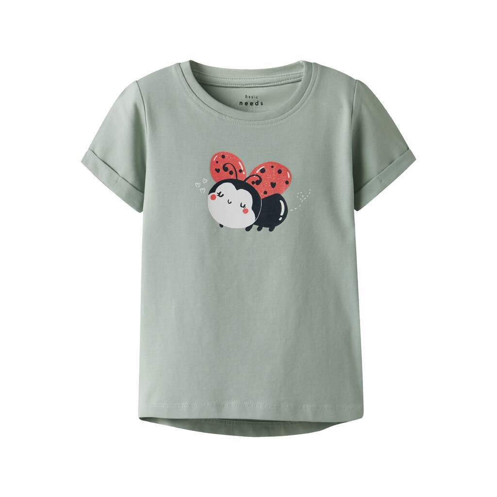 Name It Vix SS Top - Aqua Gray - 92 cm
