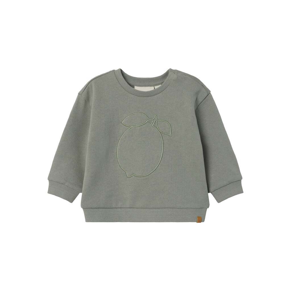 Lil Atelier Jobo Nuo Loose Sweat shirt - Forest Fog - 56 cm