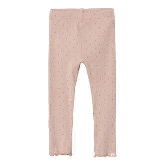 Lil Atelier Gago Fia Slim Leggings - Rose Dust - 92 cm