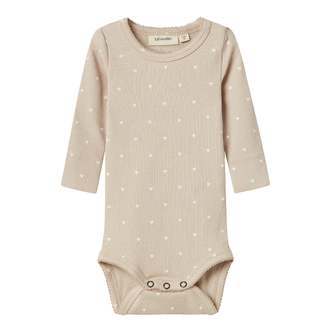 Lil Atelier Gago Slim Body - Gray Morn/Heart - 56 cm