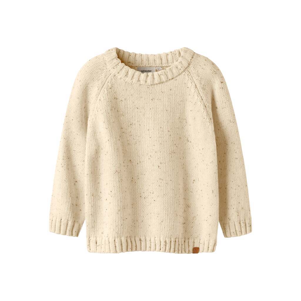 Lil Atelier Galto Fak LS Knit - Turtledove - 92 cm