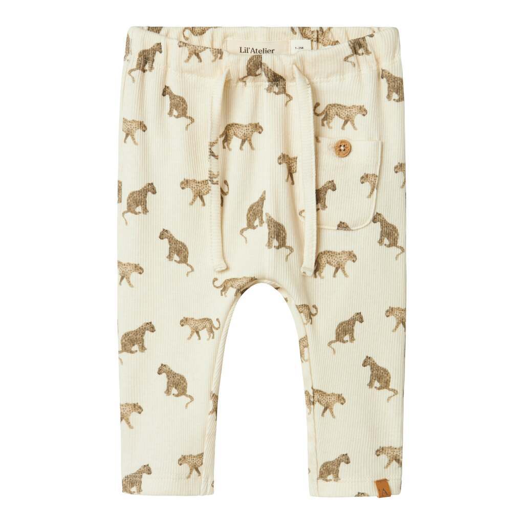 Lil Atelier Lavo Elf Loose Pants - Turtledove - 56 cm