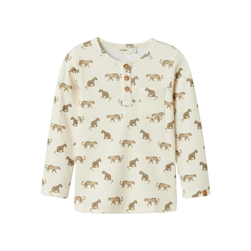 Lil Atelier Lavo Eno Top - Turtledove - 92 cm