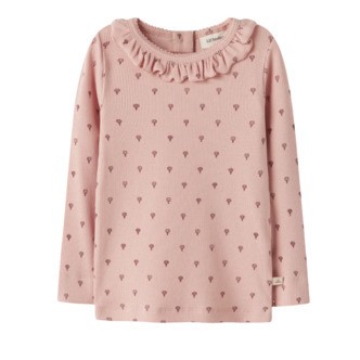 Lil Atelier Gago Kis Slim Top - Cameo Rose/Air Balloon - 92 cm