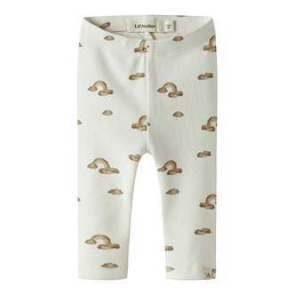 Lil Atelier Layo Kim Leggings - Coconut Milk/Rainbow - 56 cm