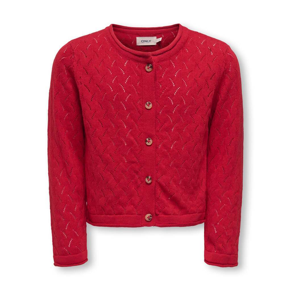Only Mini Megan Life Cardigan NOOS - Equestrian Red - 92 cm