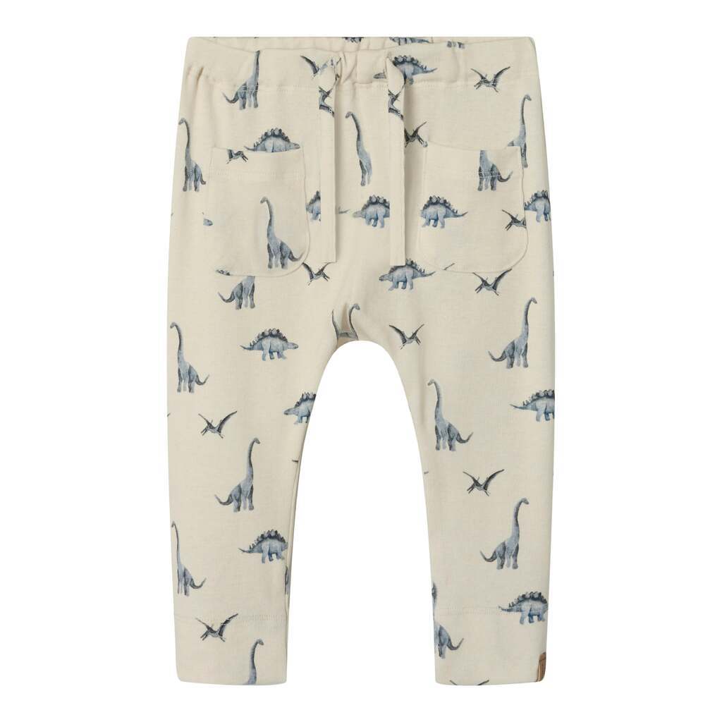 Lil Atelier Geo Ame Loose Pants - Turtledove - 56 cm