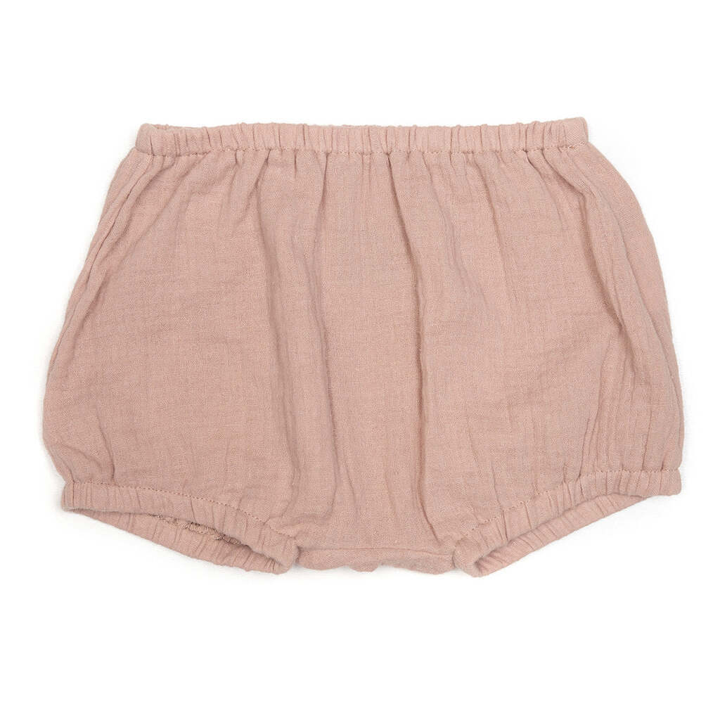 Huttelihut Baggy Muslin Shorts  - Old Rose - 62 cm