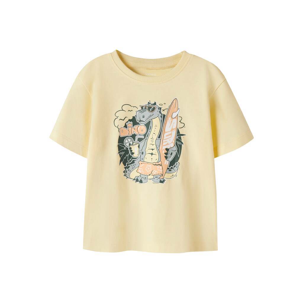 Name It Vanyo - SS Top - Double Cream Dino Surf - 92 cm