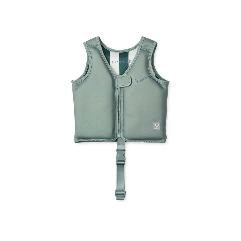 Liewood Dove Badevest - It Comes In Waves / Peppermint - 1-2 år / 11-15 Kg