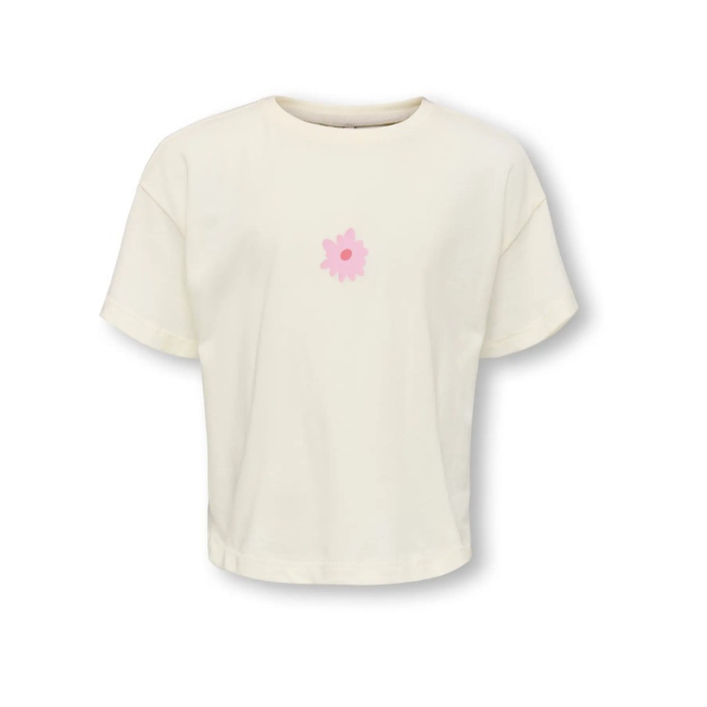 Only Mini Vacay - Life SS Loose Tee - Tofu Palm - 92 cm