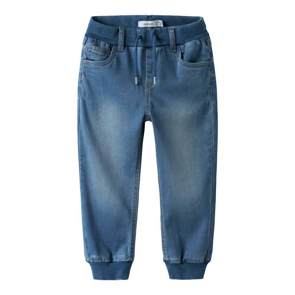 Name It Ben Baggy Round Jeans - Blue Denim - 92 cm