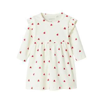 Name It Heart Dress - Cloud Dancer - 50 cm