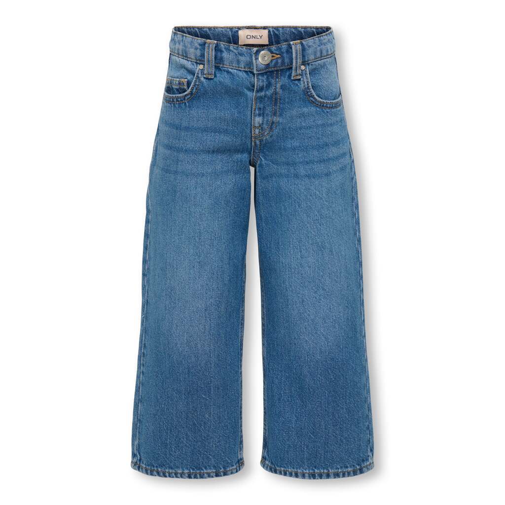 Only Mini Lumi Wide Denim Jeans -  Medium Blue Denim - 92 cm