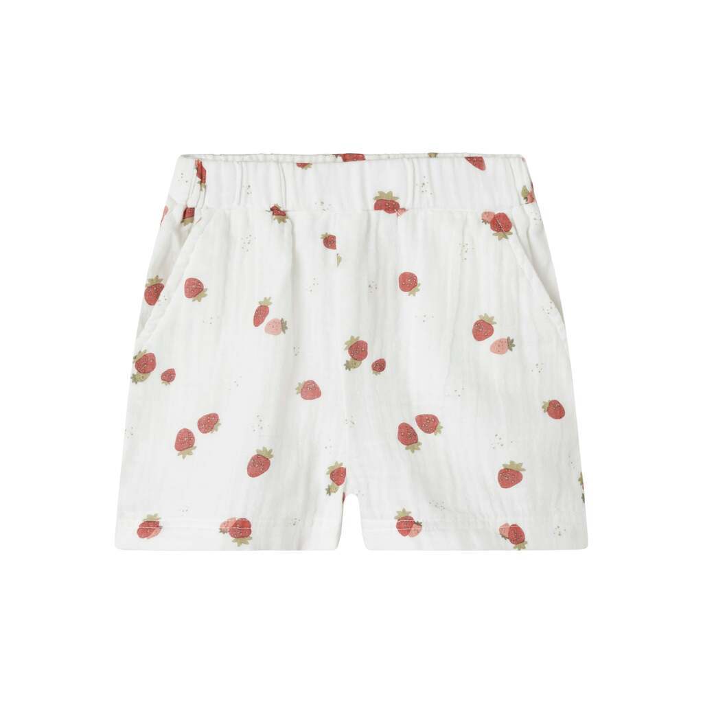 Name It Fornelia Shorts - White Alyssum - 92 cm