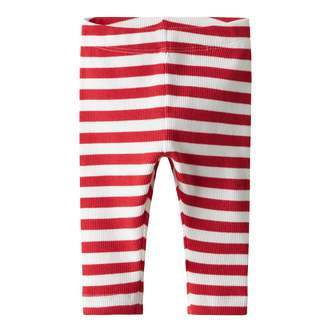 Name It Folisa Leggings - Bright White/Chinese Red - 50 cm