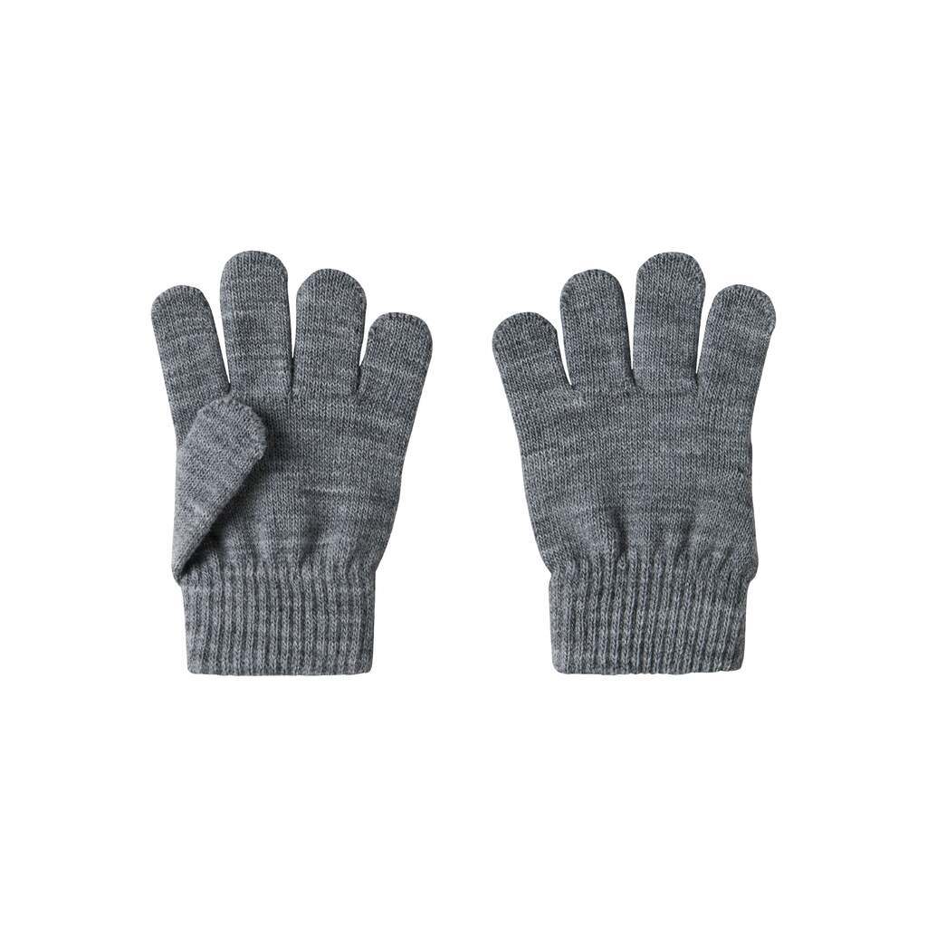 Name It Magic Knit Gloves - Grey Melange - One Size