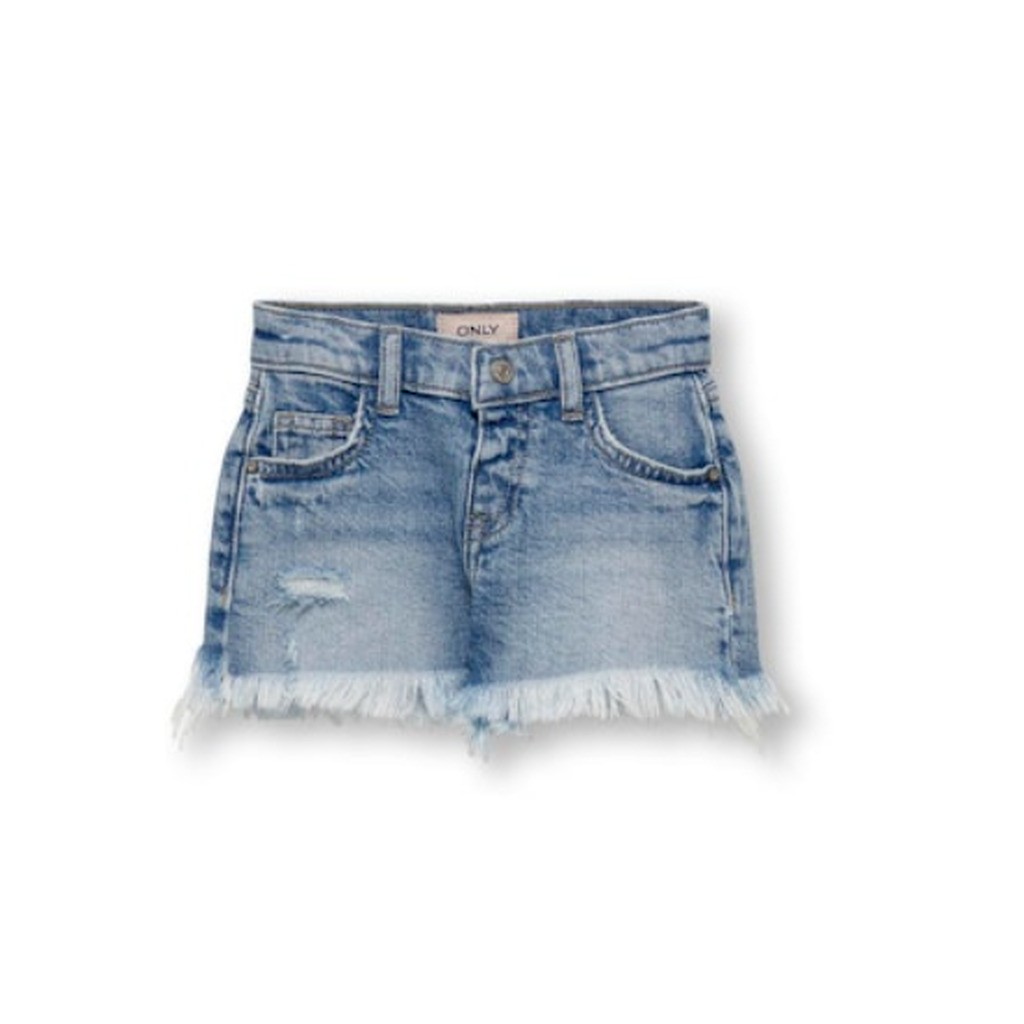 Only Mini Robyn Vintage Denim Shorts - Light Blue Denim - 80 cm