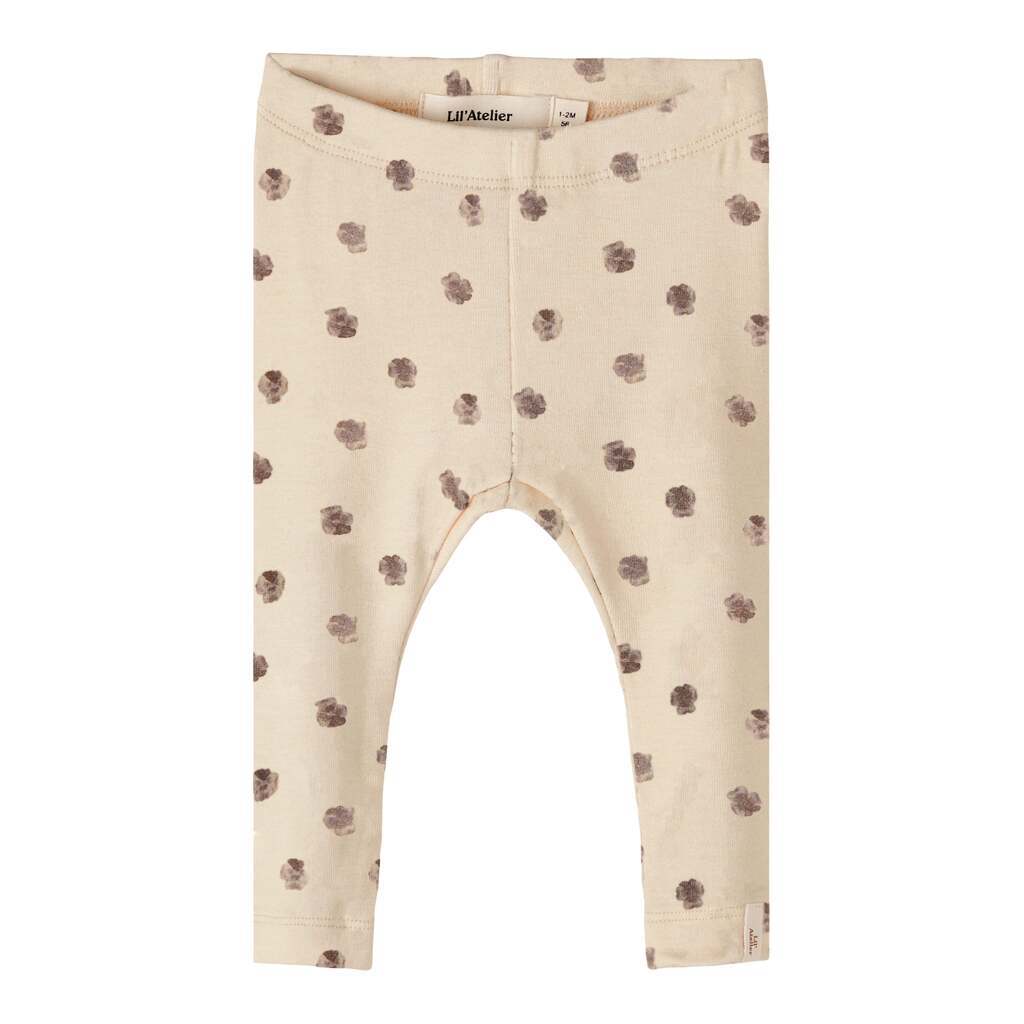 Lil Atelier Gaya Slim Leggings - Fog - 56 cm