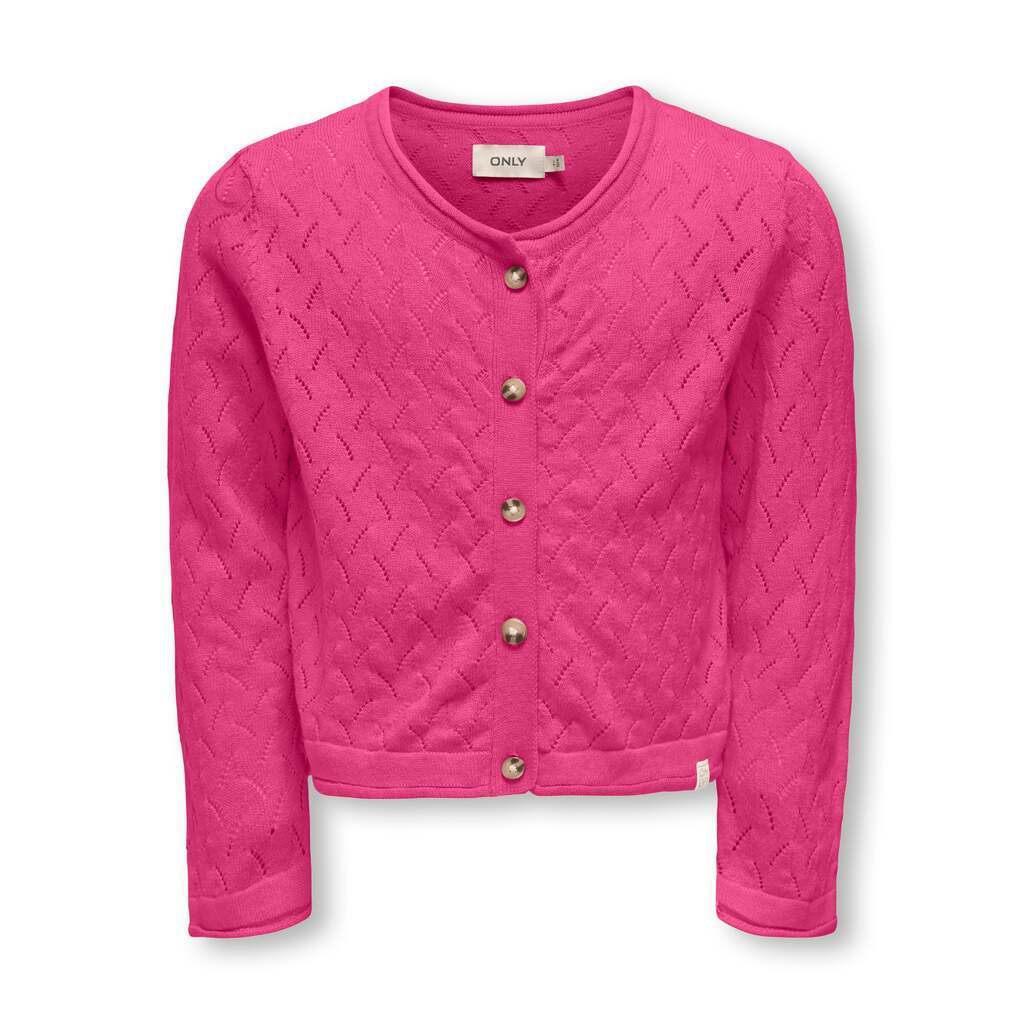 Only Mini Megan Life Cardigan NOOS - Magenta - 92 cm