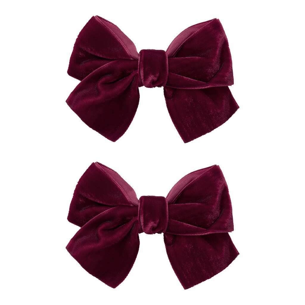 Name It Relvet 2 pak hairclips - Burgundy