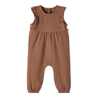 Lil Atelier Leslie Loose Sweat Overall - Rocky Road - 56 cm