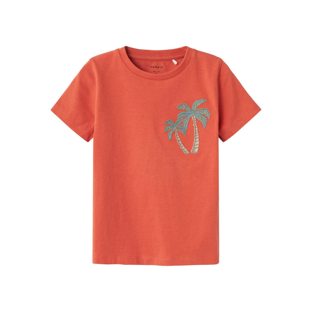 Name It Hakan T-shirt - Burnt Sienna - 80 cm