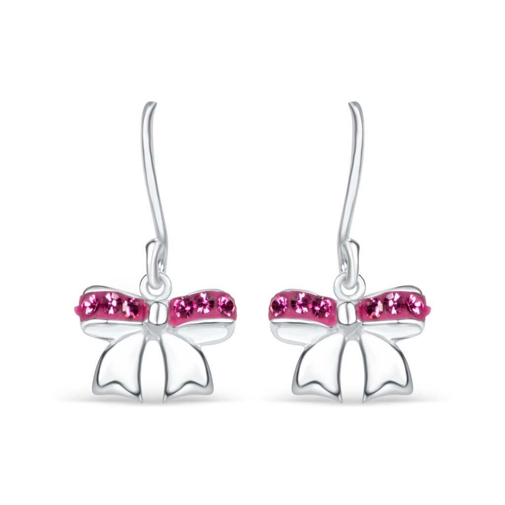 Øreringe m/Sløjfer & Funklende Sten