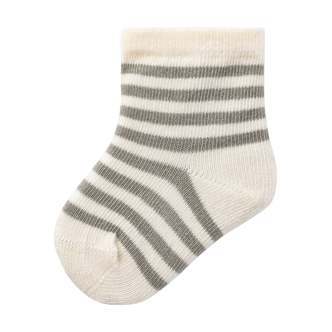 Lil Atelier - Love Stripe Strømper - Dried Sage - 50/56