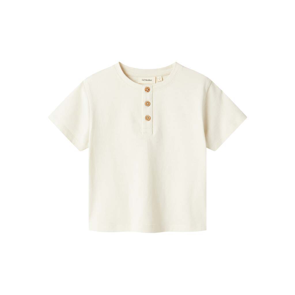 Lil Atelier Dolan SS Top - Turtledove - 92 cm