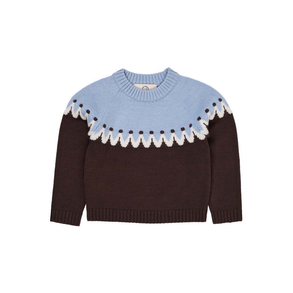 Copenhagen Colors Cupcake Classic Jumper - Brown/Blue - 86 cm