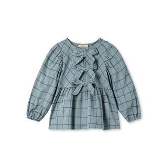 Fliink Cody Check Blouse - Slate - 86 cm