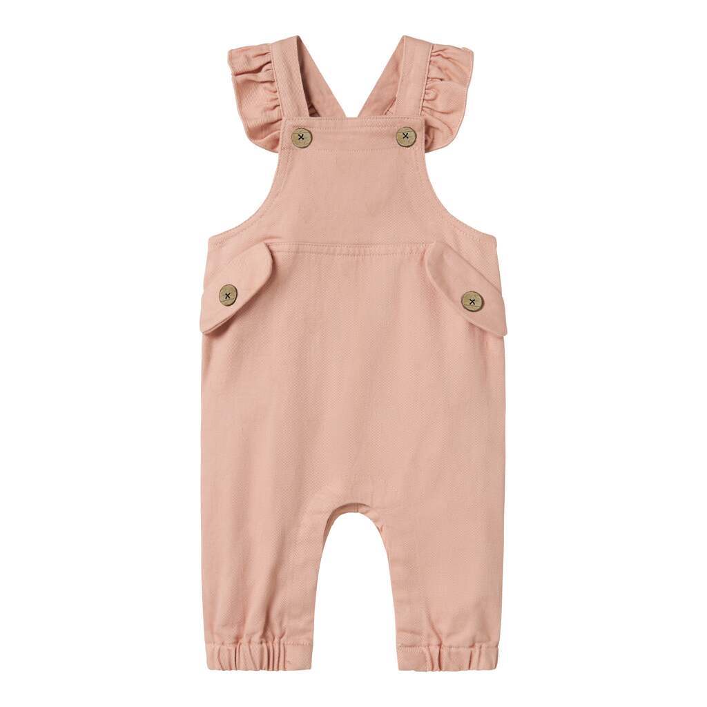 Lil Atelier Lamina Loose Twill Overall - Misty Rose - 56 cm