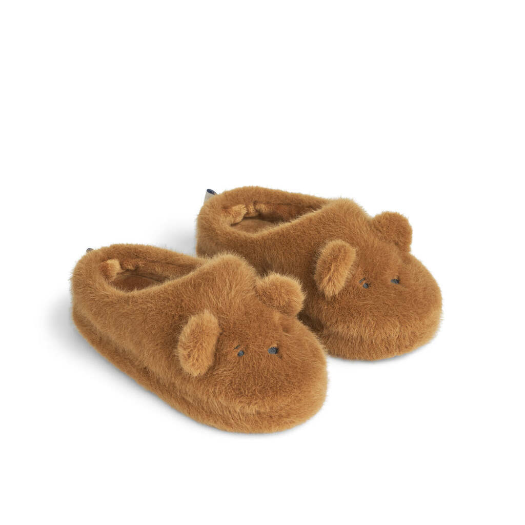 Liewood Aviaja Bjørne Slippers - Golden Caramel - 20/21