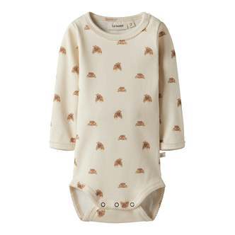 Lil Atelier Lavo Egi body - Turtledove/Croissant - 56 cm
