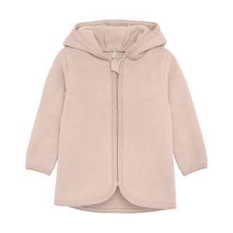 Huttelihut  Babyjakke m. øre - Almond Peach - 50 cm